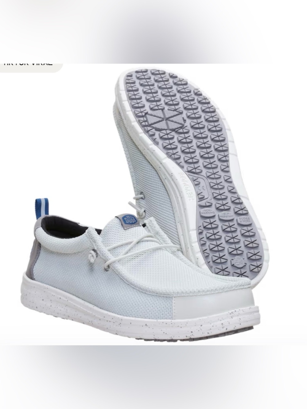 New Hey Dude Men 11 Wally Work CE Dawn Blue -Composite Toe